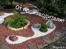 Цветной декоративный щебень природный не крашенный