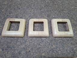 Декоративные накладки/розетки на трубы (деревянные), одинарные.