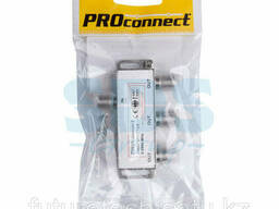 Делитель спутниковый F-типа на 3 TV, 5-2500 МГц (пакет). ..