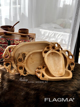 Деревянная посуда ручной работы из натуральной берёзы