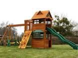 Деревянные детские игровые комплексы , качели, песочницы - фото 2