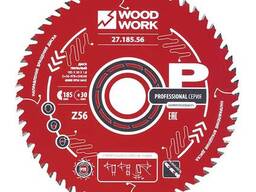 Диск пильный Профессионал 185x1,8/1,2x30 Z=56 A=15 Woodwork 27.185.56