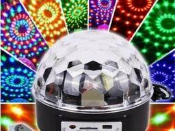 Диско-шар с МР3-плеером LED Crystal Magic BALL Light ver.2 {USB, microSD, пульт ДУ}