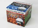 Диско-шар с МР3-плеером LED Crystal Magic BALL Light ver.2 {USB, microSD, пульт ДУ} - фото 2