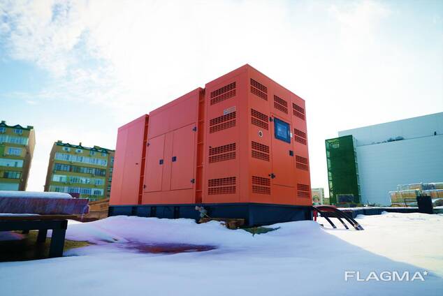 Дизельная электростанция в шумозащитном кожухе, мощностью 800 кВт, двигатель Qianneng