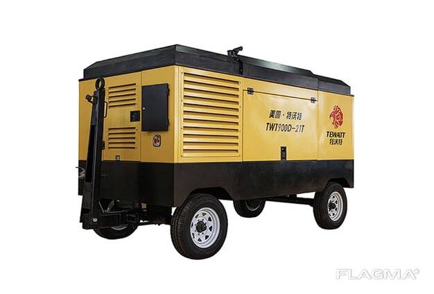 Дизельный винтовой воздушный компрессор TEWATT 900CFM/21BAR