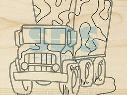 Доска для выжигания 1 шт. «Машина Грузовик»