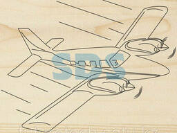 Доска для выжигания 1 шт. «Самолет»