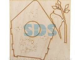 Доска для выжигания 3D 1 шт. «Кормушка для птиц» Rexant