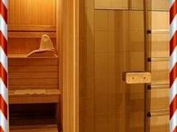 Двери стеклянные для бани и сауны