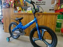 Двухколесный Детский велосипед Prego Литые диски 20. Боковые колесики.