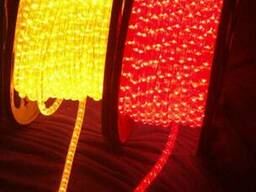 Дюралайт круглый 2-х жильный LED. Цвет: красный, желтый