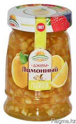 Джем домашний Лимонный, Премиум ТМ "Экопродукт" Ст/б Твист 37