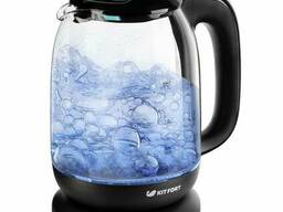 Электрический чайник Kitfort KT-625-1 черно-голубой