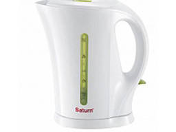 Электрический чайник Saturn ST-EK0002 бело-зеленый