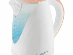 Электрический чайник Scarlett SC-EK18P43 бело-бежевый