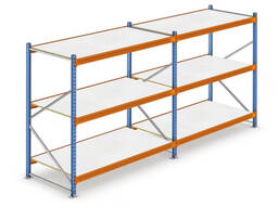 Элементы стеллажей H= 350-1000 мм, L= 80-190 мм, Материал: металл; пластик