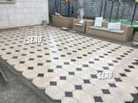 Евробрусчатка-мрамор из бетона-Тротуарная плитка - фото 1
