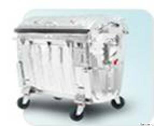 Евроконтейнер оцинкованный 1,1 м3 (1100 л.)