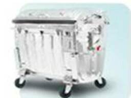 Евроконтейнер оцинкованный 1,1 м3 (1100 л. ) мусорный контейнер