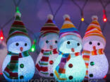 Фигура светодиодная "Снеговик" 17см, RGB - photo 2