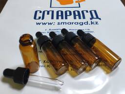 Флакон из темного стекла с пипеткой для хранения реактивов, 5 мл.
