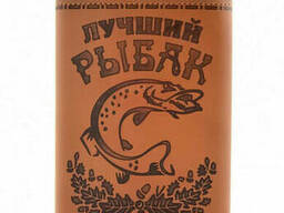 Фляжка плоская с оригинальной надписью [200 мл]