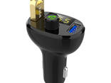 FM модулятор с Bluetooth и вольтметром зарядкой USB QC3.0 и MP3-плеер - фото 1