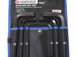 Forsage Набор ключей Г-образных 6-гранных 6 предметов (12, 14, 17, 19, 22, 24мм)на. ..