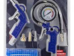 Forsage Пистолет для подкачки шин с манометром в комплекте с пистолетом обдувочным и. ..