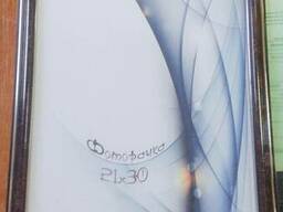 Фоторамка формата А4 темное, светлое дерево