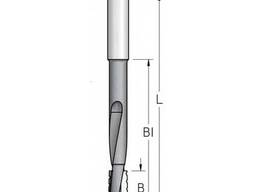 Фреза для выборки глубоких пазов под дверные и мебельные замки 12.7x25x72x151x12 Dimar. ..
