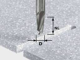Фреза пазовая спиральная HW D12/27 ss S12 492654