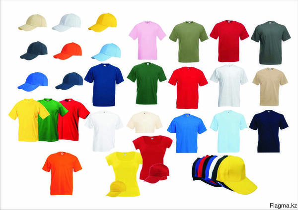 Футболка и кепка для нанесения логотипа