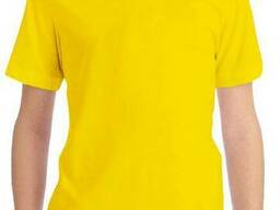 Футболка желтая х/б