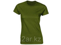 Футболка женская с О-образным вырезом, 180гр, 95% хлопок 5% спандекс