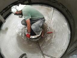 Футеровка поверхностей технологического оборудования.