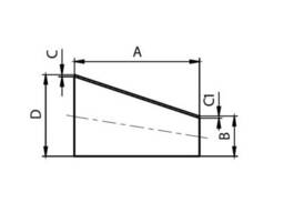 Футорка эксцентрическая нержавеющая С-С (31610) — SMS, AISI 304