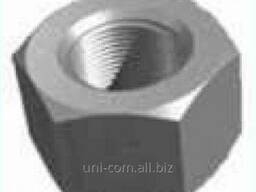 Гайка шестигранная М16 ГОСТ 5915-5927 без покрытия стандартный шаг резьбы. ..