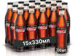 Газированный напиток Coca-Cola Classic GE / Кока-Кола (Грузия) стекло, 0.33 л блок