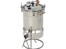 Газовый автоклав "походный" 22 л с защитной юбкой и направляющей для горелки