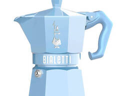 Гейзерная кофеварка Bialetti Moka Express Exclusive Blue 9062, 6 чашек