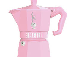 Гейзерная кофеварка Bialetti Moka Express Exclusive Pink 9064, 6 чашек