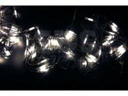 Гирлянда - сеть 2x1,5м, черный Каучук, 288 Led Белые/Синие