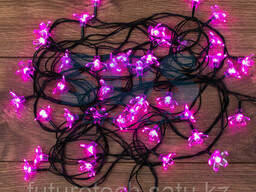 Гирлянда светодиодная "Цветы Сакуры" 50 LED Розовые 7. ..