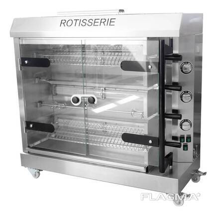 Гриль для кур на 4 вертела. Газовый KJL-4G