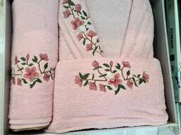 Халат с полотенцем