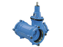 Тройник раструбный с встроенной задвижкой