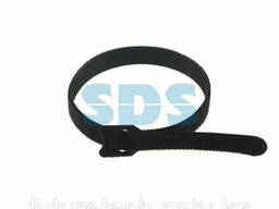 Хомут–липучка многоразовый 320х14 мм, черный (упак. 12. ..