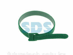 Хомут–липучка многоразовый 320х14 мм, зеленый (упак. 12. ..